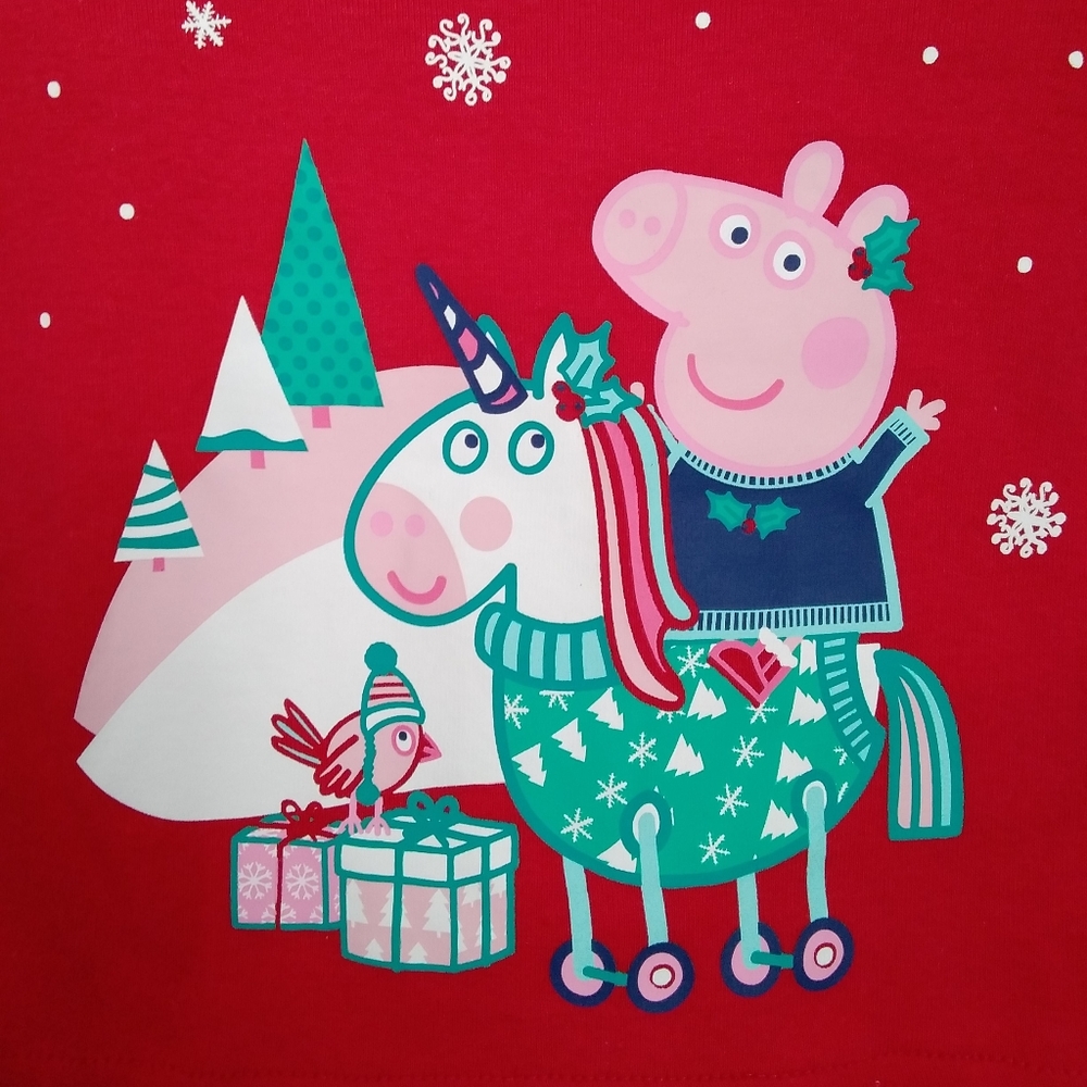 NWT Toddler Girls 4-pc Peppa Pig Pajama Set - Picture 2 of 2